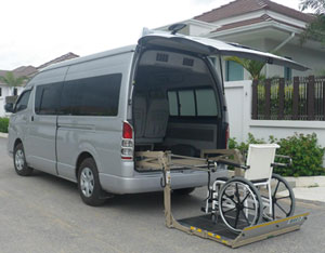 Accessible van to rent with driver
