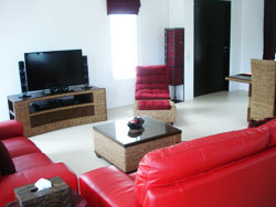 Living room of one of the 2 villas