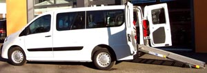 Accessible van rentable without driver